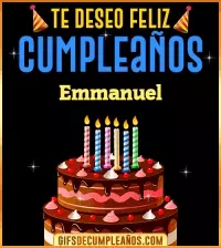 GIF Te deseo Feliz Cumpleaños Emmanuel